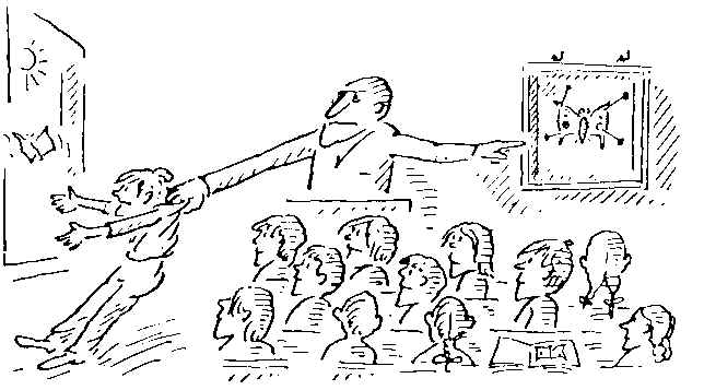 Karikatur Schmetterling